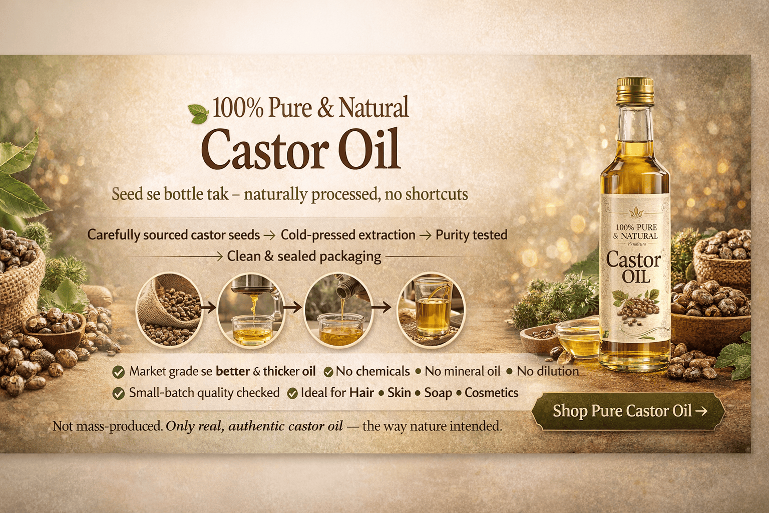 Ideal for hair oils & soap making”