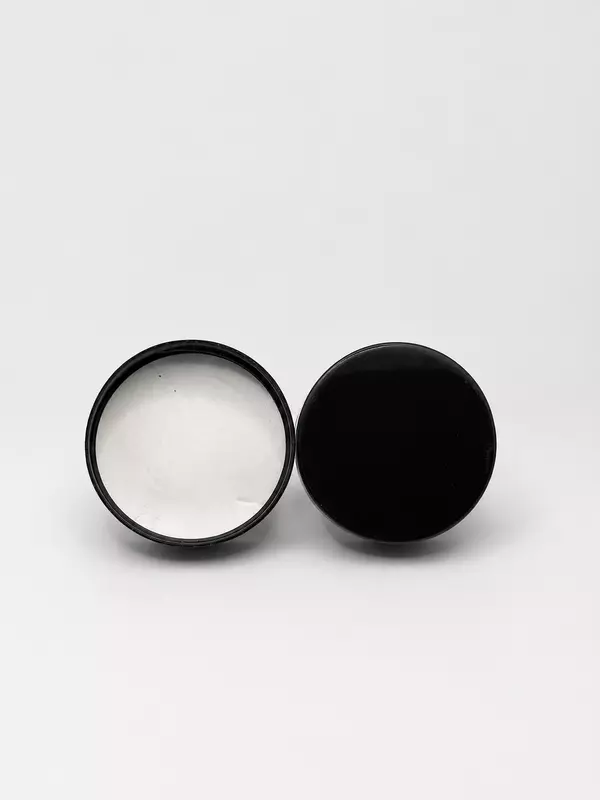 Cap - PP - 53mm BLACK Plastic Jar (with Foam Wad)