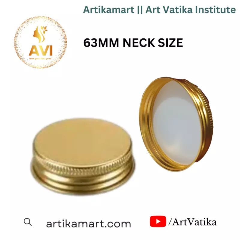 63MM GOLD ALUMINIUM JAR CAP (220, 250 ML PET JARS)