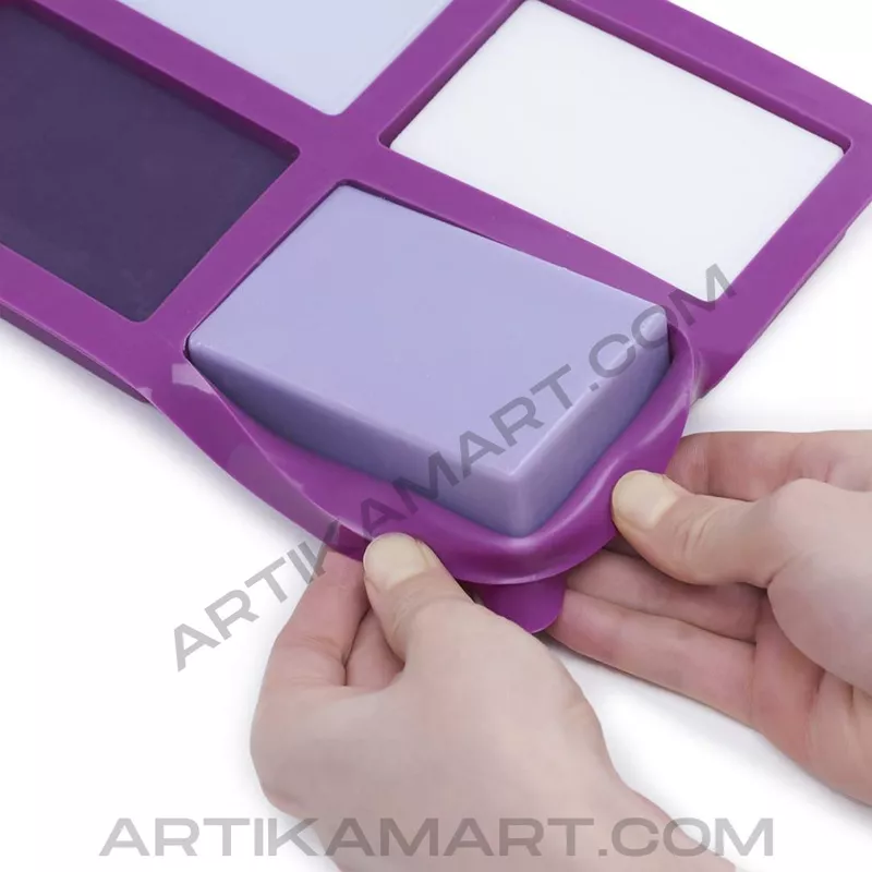 Silicon Mold Rectangle - 4 Cavity - 125g