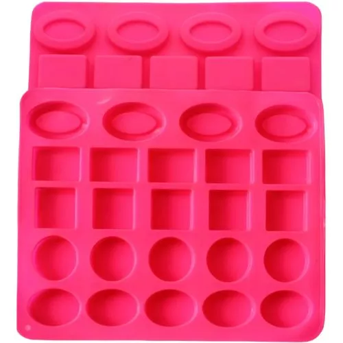 Silicone Soap Mold 5 shapes 24 Cavity - 25 gm