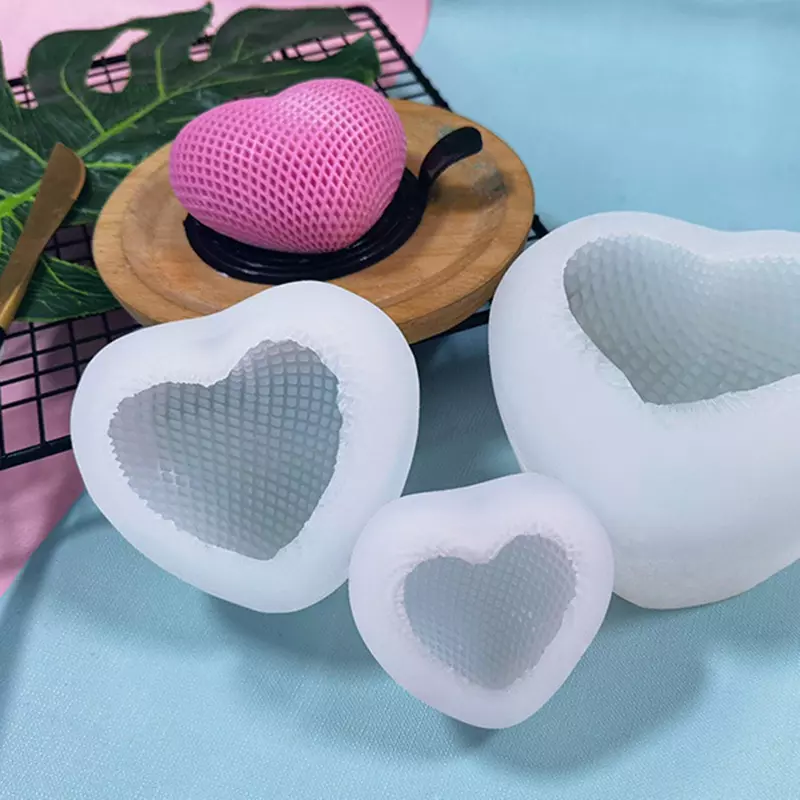 Silicon Mold Candle 3D Woven Love - Medium
