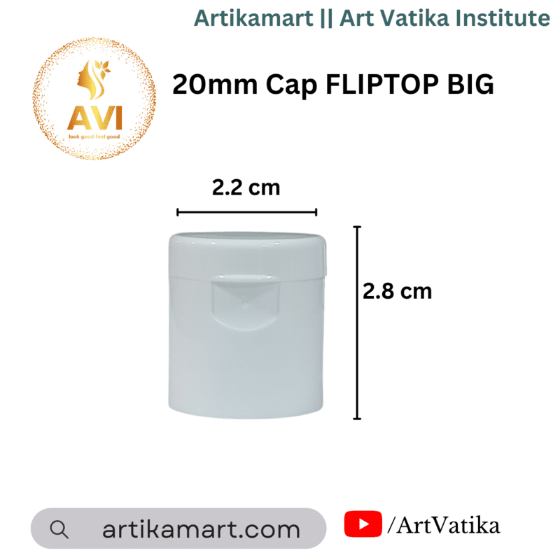 20mm Cap FLIPTOP White Big Height