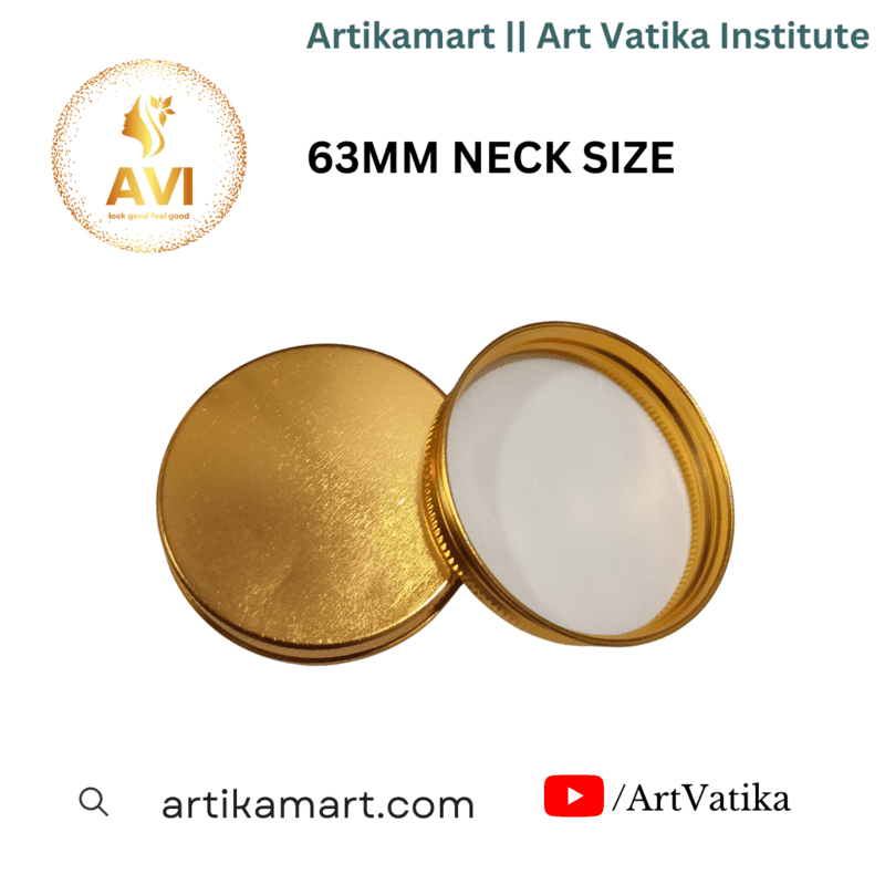 63MM GOLD ALUMINIUM JAR CAP (220, 250 ML PET JARS)