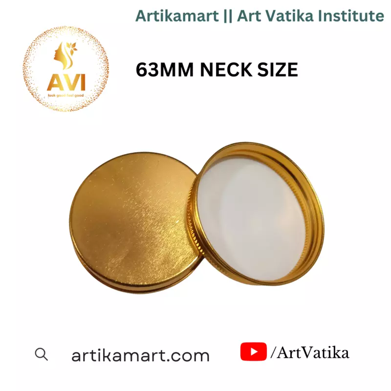 63MM GOLD ALUMINIUM JAR CAP (220, 250 ML PET JARS)