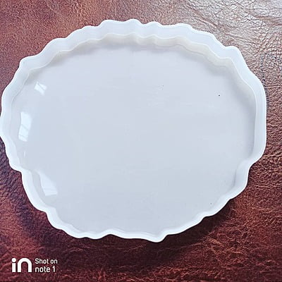 Silicon Mold Resin Coaster Oval 13*11cm