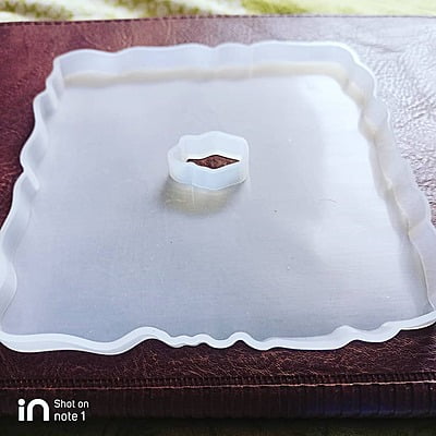 Silicon Mold Resin Coaster Hole SQUARE 12*12cm