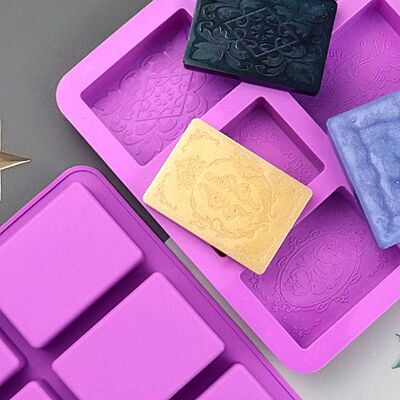 6 Cell TOFFEE / FUDGE Chocolate Mould (100g) Professional