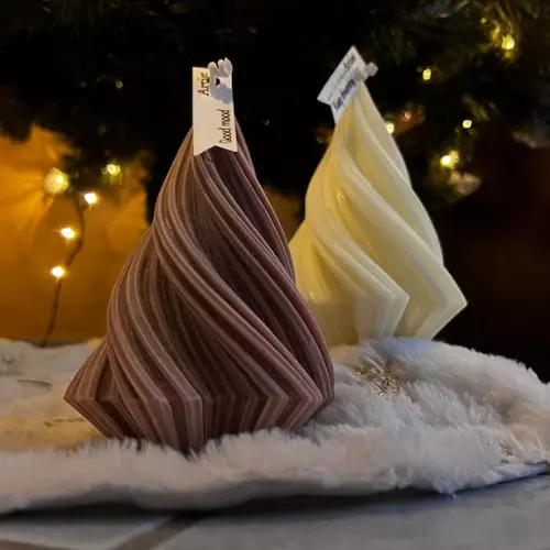 Silicon Mold Candle Spiral Cone - 105g