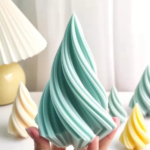 Silicon Mold Candle Spiral Cone - 105g