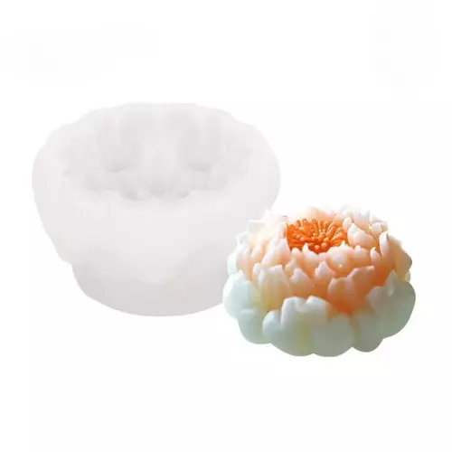 Silicon Mold Candle Lotus Blossom