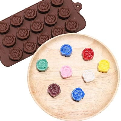 Silicon Mold Chocolate Small Rose- 15 Cavity - 5g