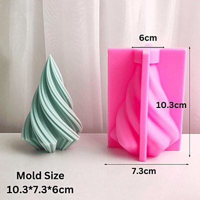 Silicon Mold Candle Spiral Cone - 105g Silicon Mold Candle Spiral Cone - 105g