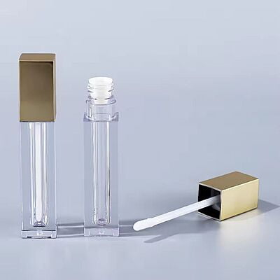 Lipstick - SQUARE - Gold Cap - 3.2ml - Tall Container - Acrylic Lipstick - SQUARE - Gold Cap - 3.2ml - Tall Container - Acrylic