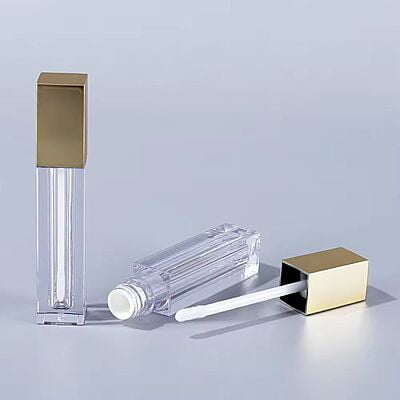 Lipstick - SQUARE - Gold Cap - 3.2ml - Tall Container - Acrylic Lipstick - SQUARE - Gold Cap - 3.2ml - Tall Container - Acrylic