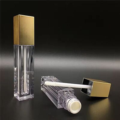 Lipstick - SQUARE - Gold Cap - 3.2ml - Tall Container - Acrylic Lipstick - SQUARE - Gold Cap - 3.2ml - Tall Container - Acrylic