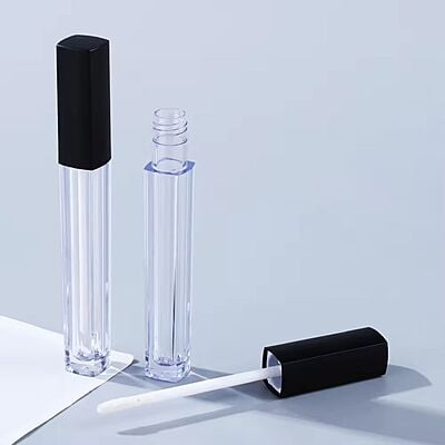 Lipstick - SQUARE - Black Cap - 3.2ml - Tall Container - Acrylic