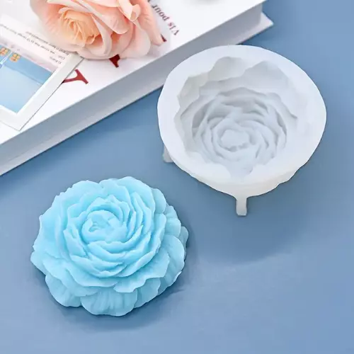 Silicon Mold Candle Peony Thin Quality Flower
