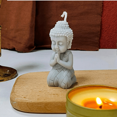 Silicon Mold Candle Namaste Buddha - 25g