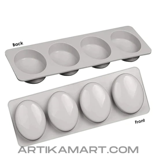 Silicon Mold Oval - 4 Cavity - 50-75g