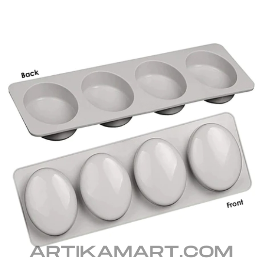 Silicon Mold Oval - 4 Cavity - 50-75g