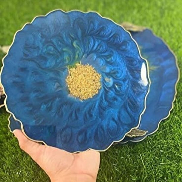 Silicon Mold RESIN Coaster Wave 8inch