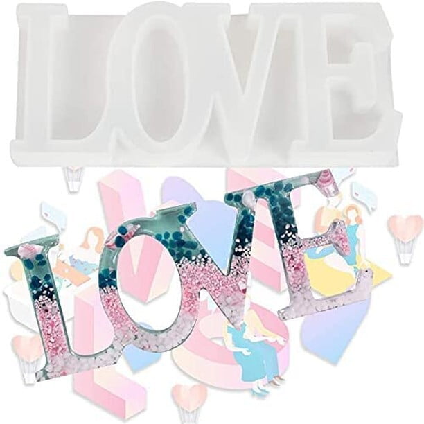 Silicon Mold Resin LOVE Letters