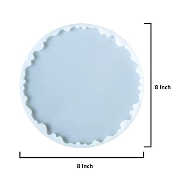 Silicon Mold RESIN Coaster Wave 8inch