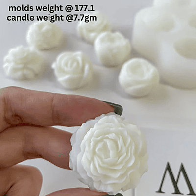Silicon Mold Candle Flower Decor 7 Type