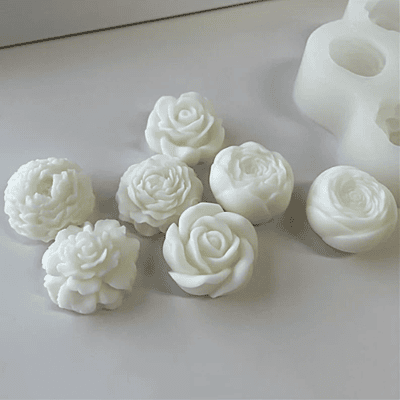 Silicon Mold Candle Flower Decor 7 Type