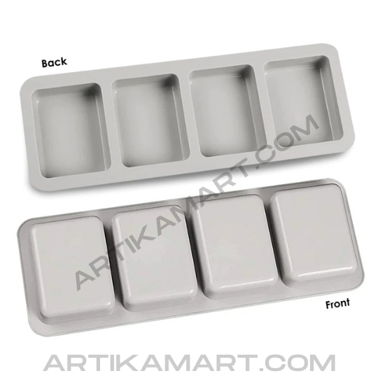 Silicon Mold Rectangle - 4 Cavity - 100g
