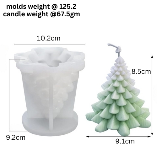 Silicon Mold Candle Christmas Tree 2