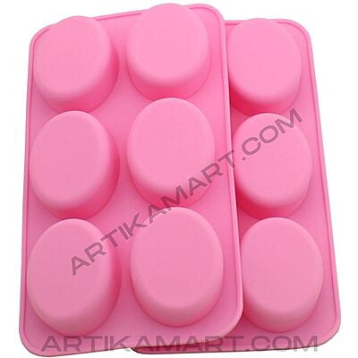 Silicon Mold Oval - 6 Cavity - 100g