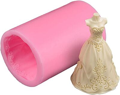 Silicon Mold Candle Wedding Dress - 2