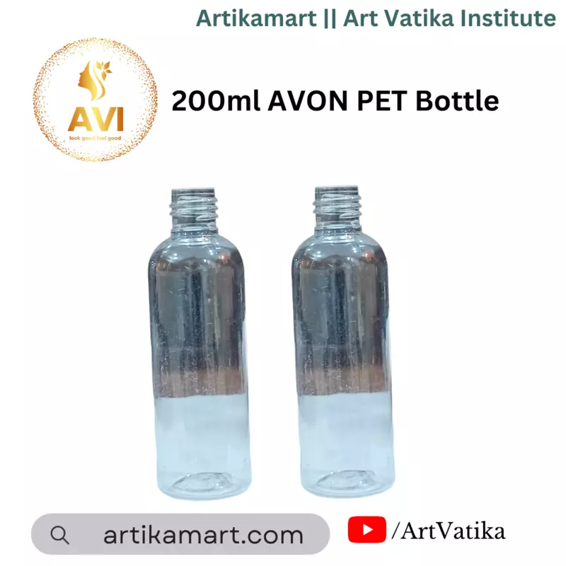 200ml Avon Pet Bottle CLEAR - 24mm Neck