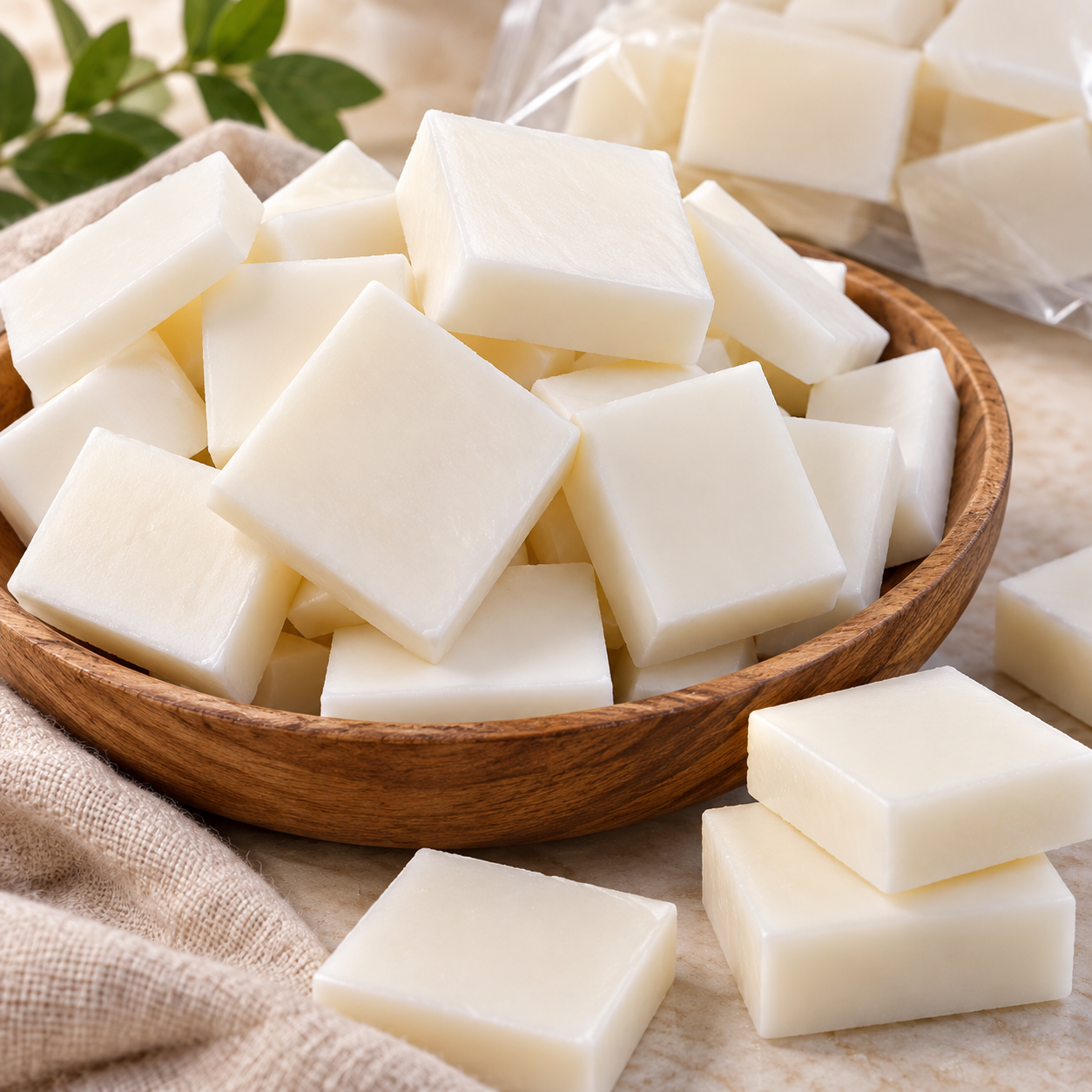 Premium Soy Wax Chunks ( Pillar Wax , Silicon molds )