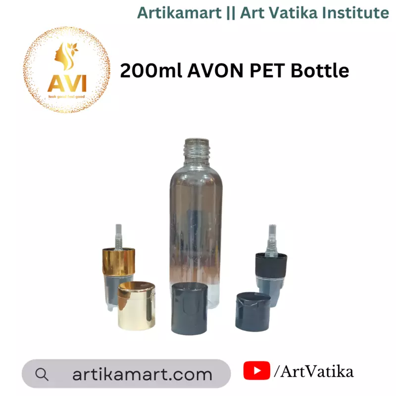 200ml Avon Pet Bottle CLEAR - 24mm Neck
