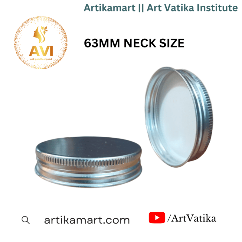 63MM SILVER ALUMINIUM Jar CAP (220, 250 ML PET JARS)