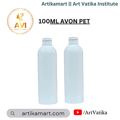 100ml AVON PET Bottle WHITE MILKY - 20mm Neck