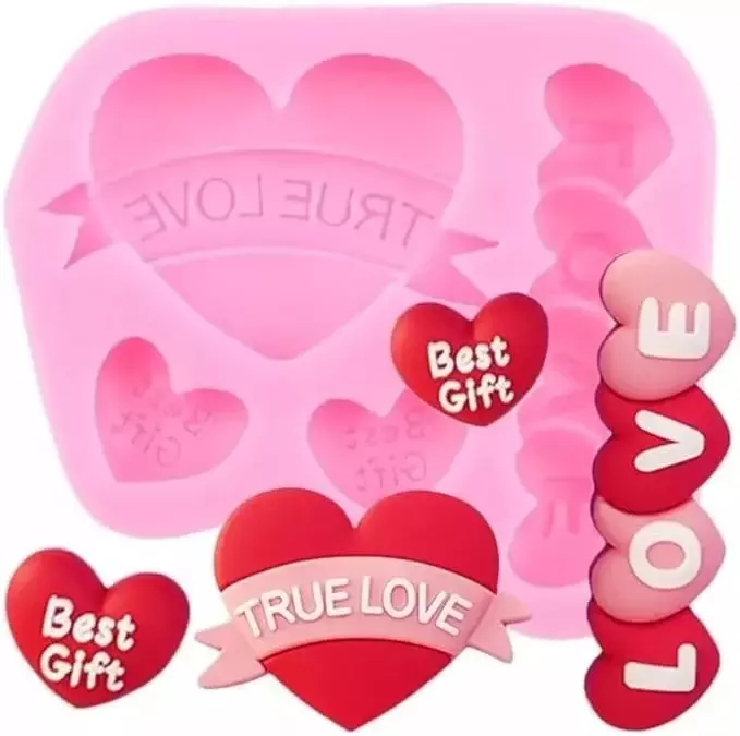Silicon Mold Candle Valentine 3D Love Heart