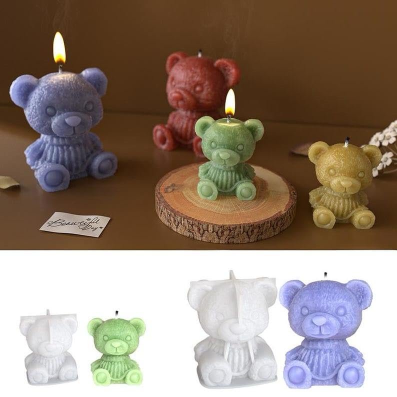 Silicon Mold Candle Princess Teddy Bear