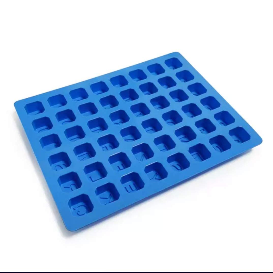 Silicon Mold Alphabet 4 Square 3D