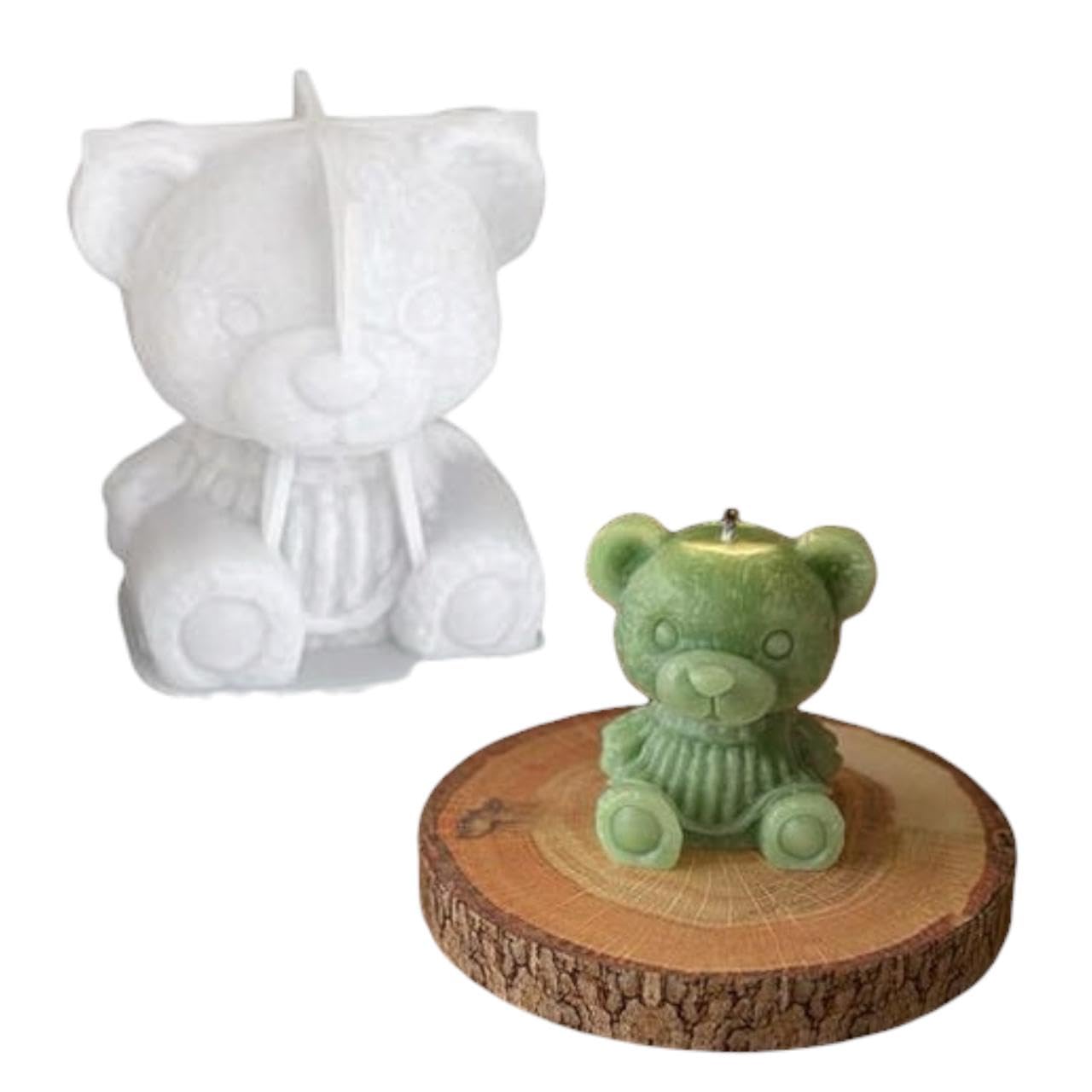 Silicon Mold Candle Princess Teddy Bear
