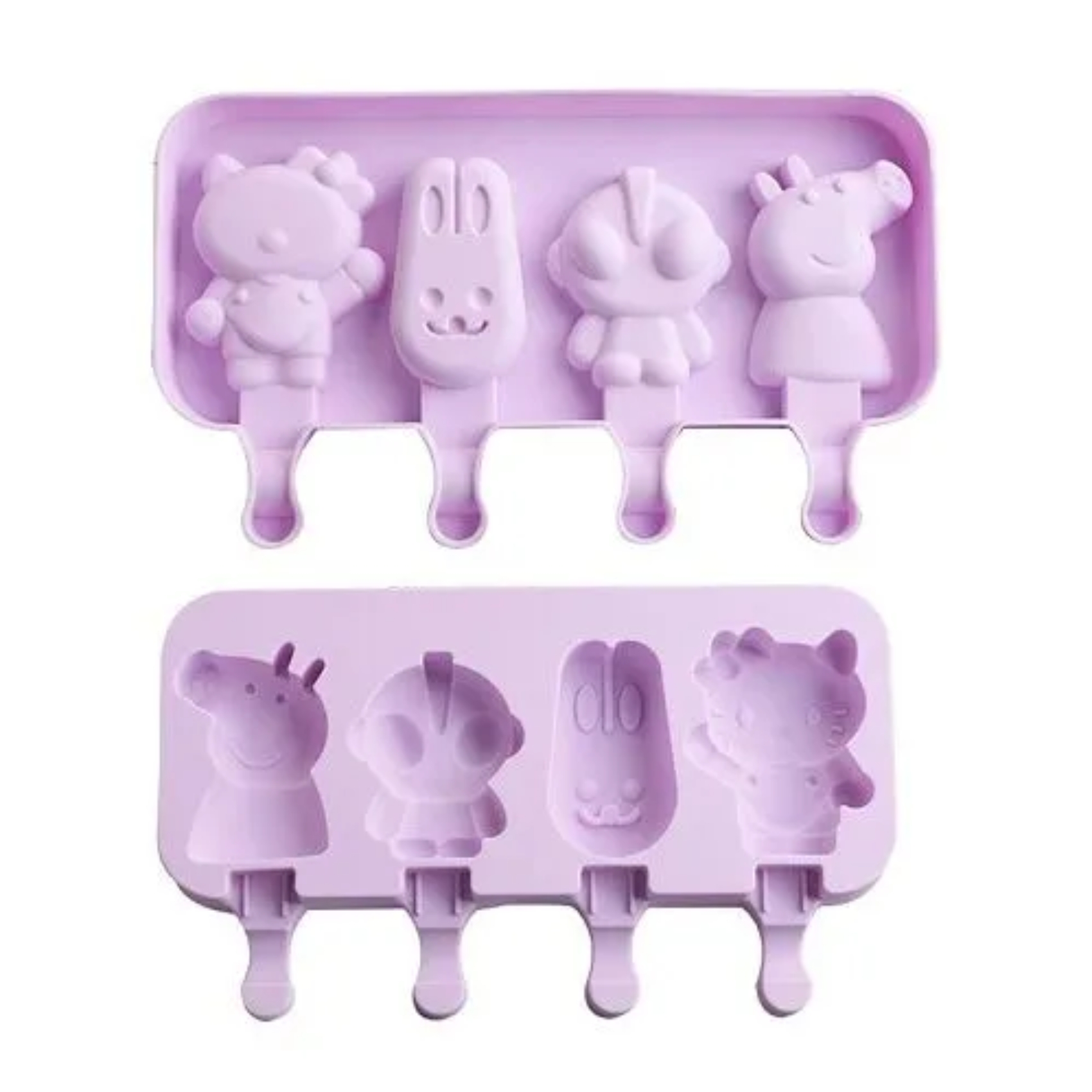 Silicon Mold Cake Sickle Peppa Pig 4 Cavity