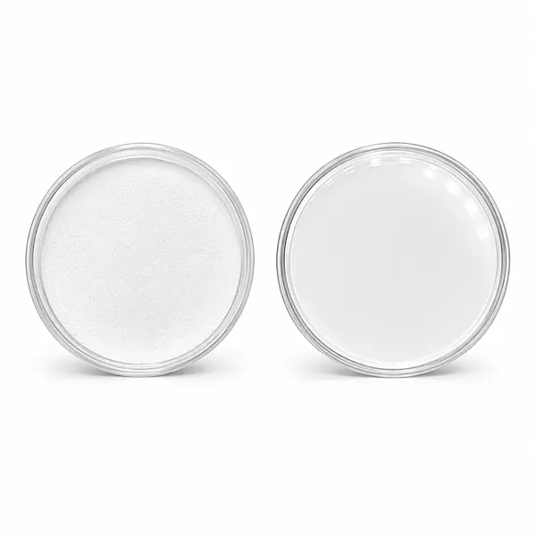 Cap - PET - 53mm CLEAR Plastic Jar (with Foam Wad)