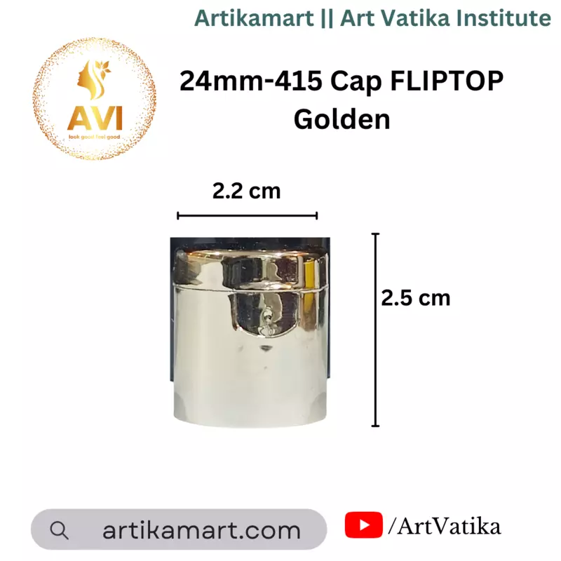 24mm -415 Cap FLIPTOP Golden