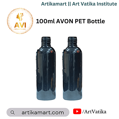 100ml AVON PET Bottle BLACK - 20mm Neck