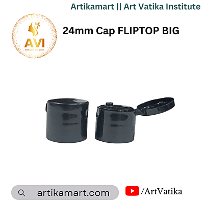 24mm Cap FLIPTOP Black