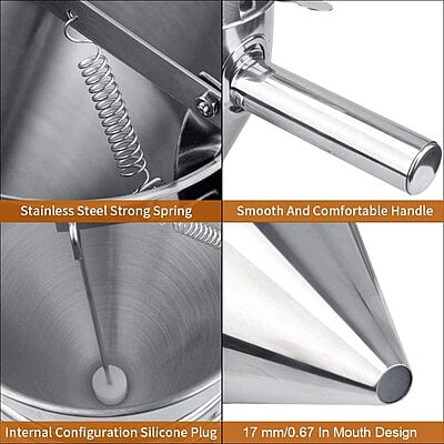 Stainless Steel Conical Funnel Strainer with SS Stand for Liquid Dispensing