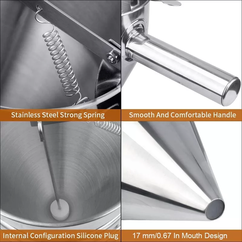 Stainless Steel Conical Funnel Strainer with SS Stand for Liquid Dispensing